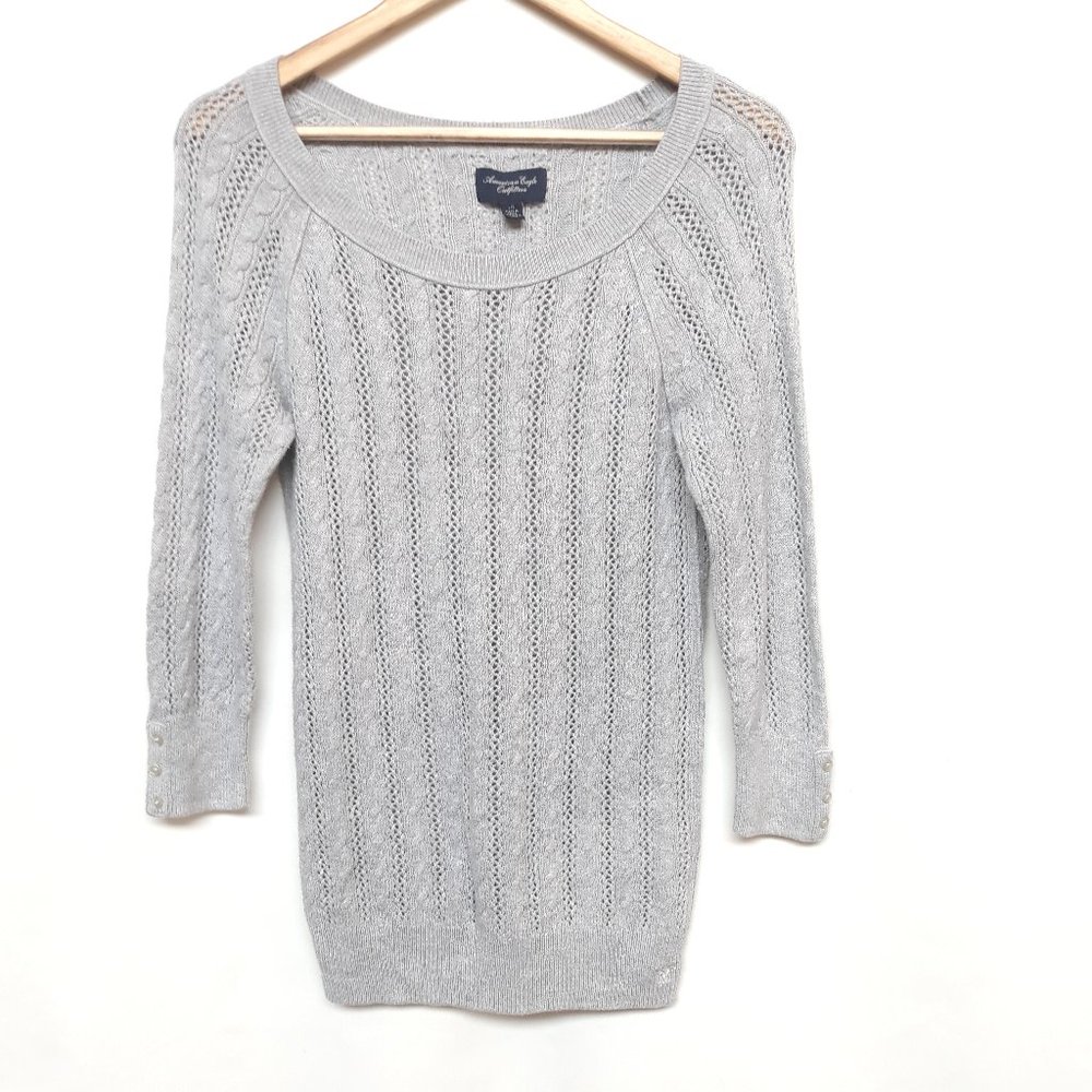 AMERICAN EAGLE Light Weight 3/4 Sleeve Sweater